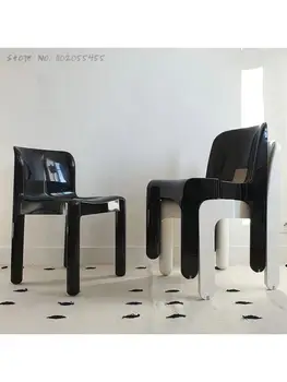 האוכל הכיסא מעצב ביתיים פשוטים פלסטיק חזרה צואה אור יוקרה כיסא איפור יצירתי קפה הכיסא